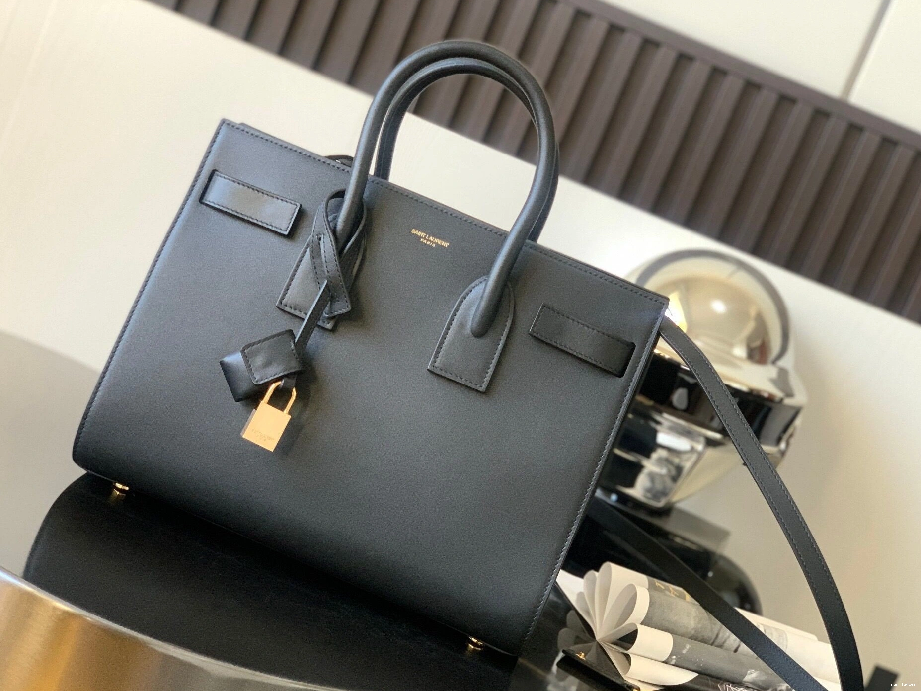 Repzbay REP IN JOUR DE BABY LEATHER SMOOTH YSL SAC 0723